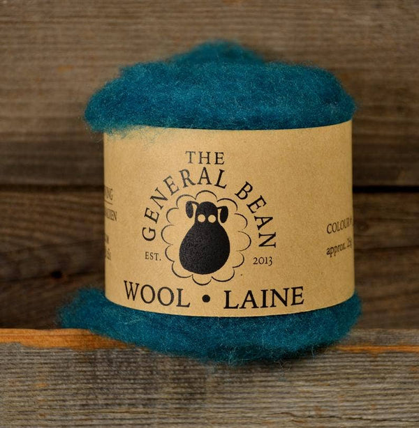 Needle Felting Wool by The General Bean - Teal