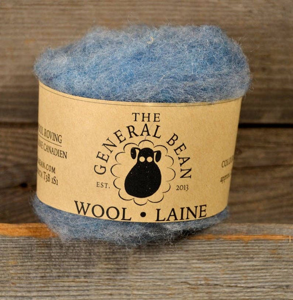 Needle Felting Wool by The General Bean - Denim Blue Heather