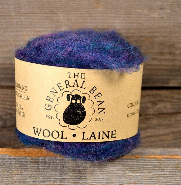 Needle Felting Wool by The General Bean - Blurple