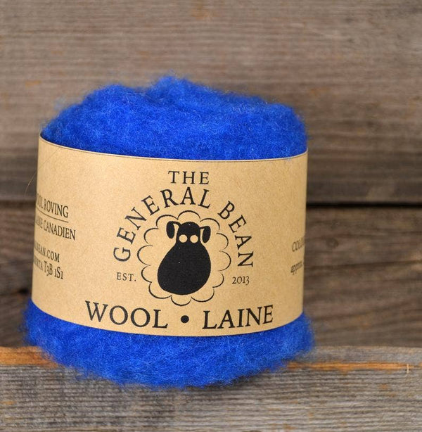 Needle Felting Wool by The General Bean - Blue