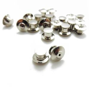 Silver Locking Pin Back: Set of 2